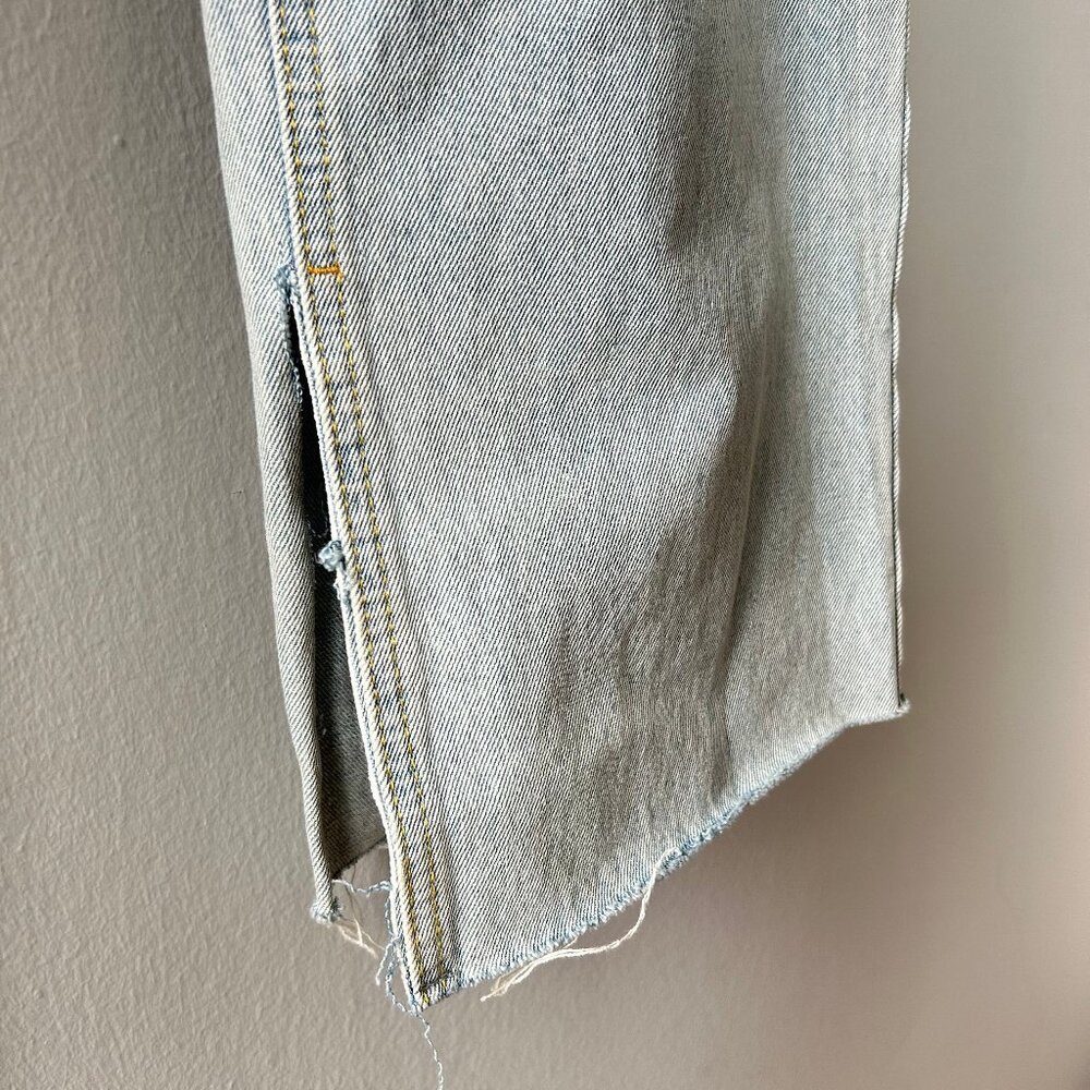 Avec Les Filles Straight Jeans Women 31 Split Seam Denim - Picture 6 of 9